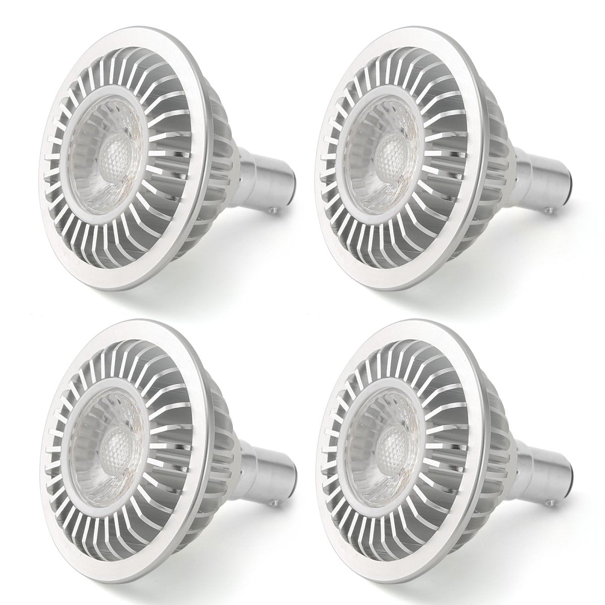 AR70 LED Light Bulb BA15D B15 Base, AC/DC12V Input, 7W 500lm for Home Household Commercial Lighting, 50W Halogen Lamp Replacement(Natural White,4 Pack) - Factory Direct Shop
