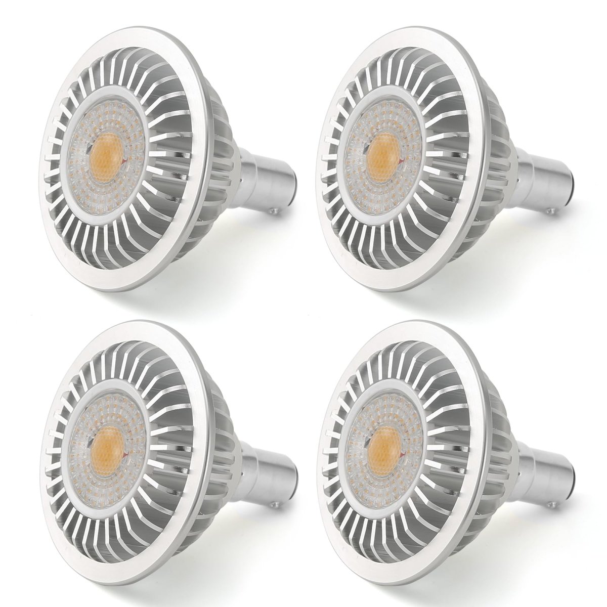 AR70 LED Light Bulb BA15D B15 Base, AC/DC12V Input, 7W 500lm for Home Household Commercial Lighting, 50W Halogen Lamp Replacement(Warm White,4 Pack) - Factory Direct Shop