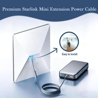 Starlink Mini DC 5521 Extension Cable 7 - inch - Factory Direct Shop