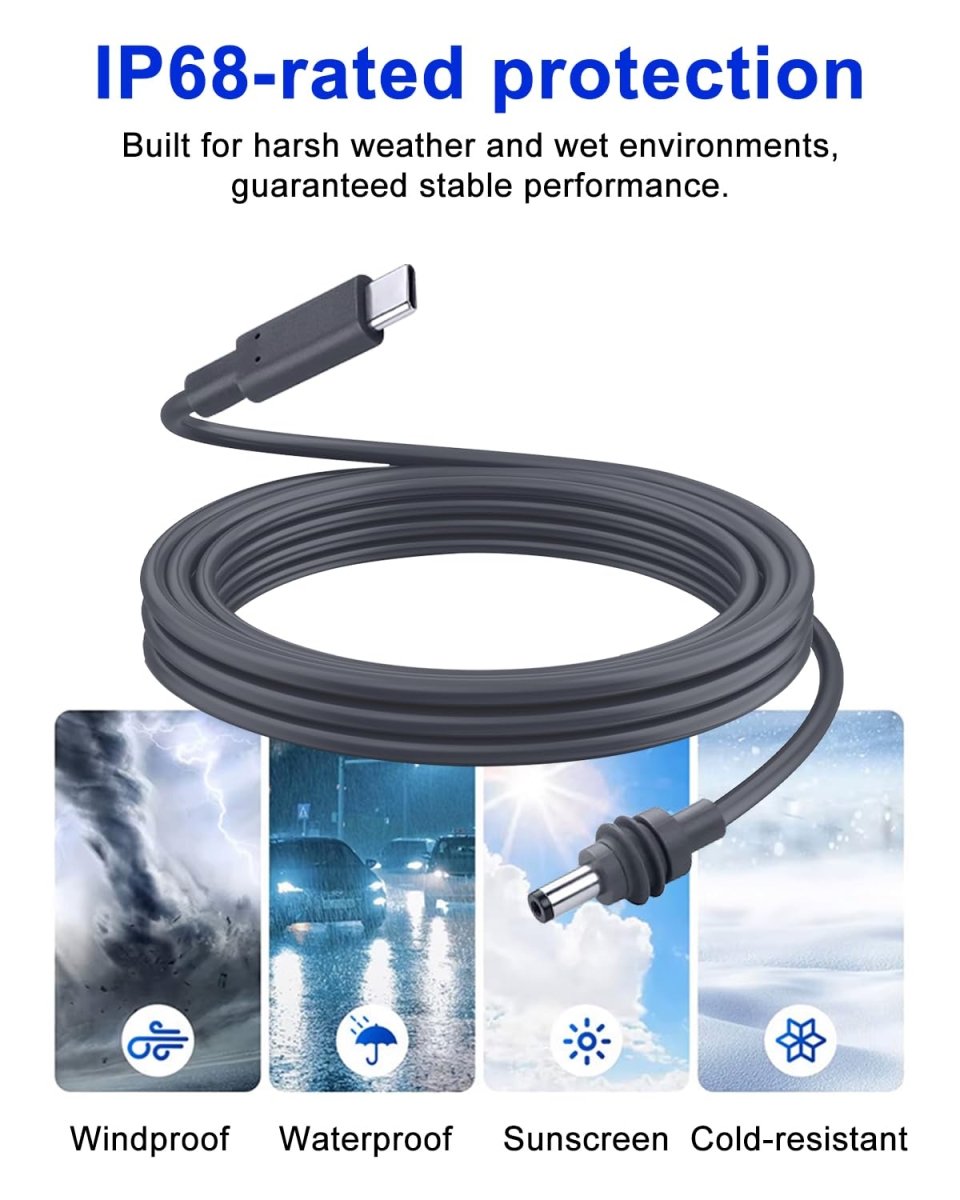 Starlink Mini Power Cable 10FT USB - C to DC5521 - Factory Direct Shop