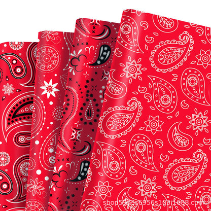 Gift Box Decorative Wrapping Paper - Style WZ003 (12-Sheet Set)