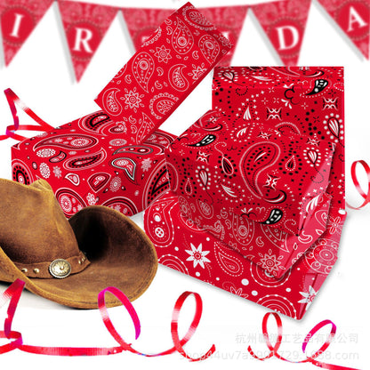 Gift Box Decorative Wrapping Paper - Style WZ003 (12-Sheet Set)