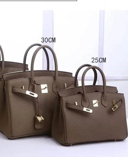 2025-Euro-american Elegant Crocodile Leather Handbag Bag-Birkin 30, ebony,palladium Hardware