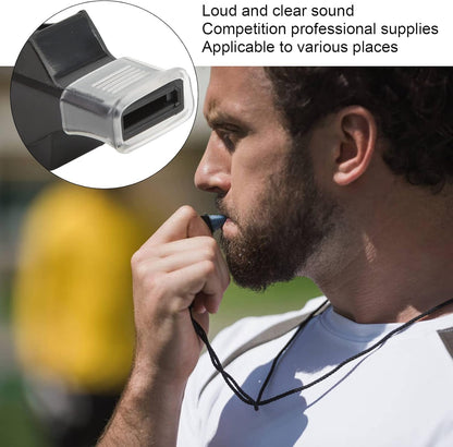 100 Pack Pea - less Plastic Whistles with Lanyards, Loud Crisp Sound Sports Whistle for Coaches, Referees & Officials, Durable Lightweight Outdoor Training Equipment - Factory Direct Shop