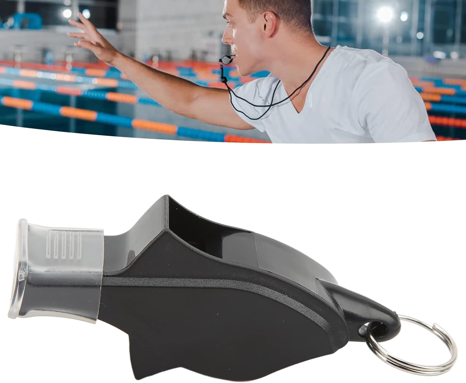 100 Pack Pea - less Plastic Whistles with Lanyards, Loud Crisp Sound Sports Whistle for Coaches, Referees & Officials, Durable Lightweight Outdoor Training Equipment - Factory Direct Shop
