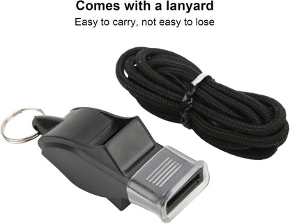 100 Pack Pea - less Plastic Whistles with Lanyards, Loud Crisp Sound Sports Whistle for Coaches, Referees & Officials, Durable Lightweight Outdoor Training Equipment - Factory Direct Shop