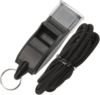 100 Pack Pea - less Plastic Whistles with Lanyards, Loud Crisp Sound Sports Whistle for Coaches, Referees & Officials, Durable Lightweight Outdoor Training Equipment - Factory Direct Shop