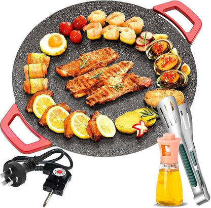 Smokeless Indoor Electric Grill & Nonstick Griddle – Compact, Fast - Heating Tabletop Grill for Steaks, Burgers, Pancakes, BBQ, and Everyday Indoor Cooking - Factory Direct Shop