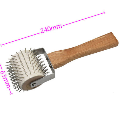 Premium Uncapping Roller Idler Wheel with Stainless Steel Needles, Honey Extracting Tool