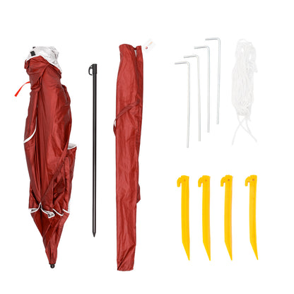 Beach Umbrella 2.4M - Red