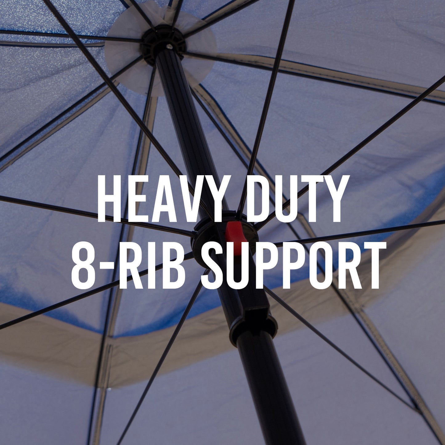 Beach Umbrella 2.4M - Red