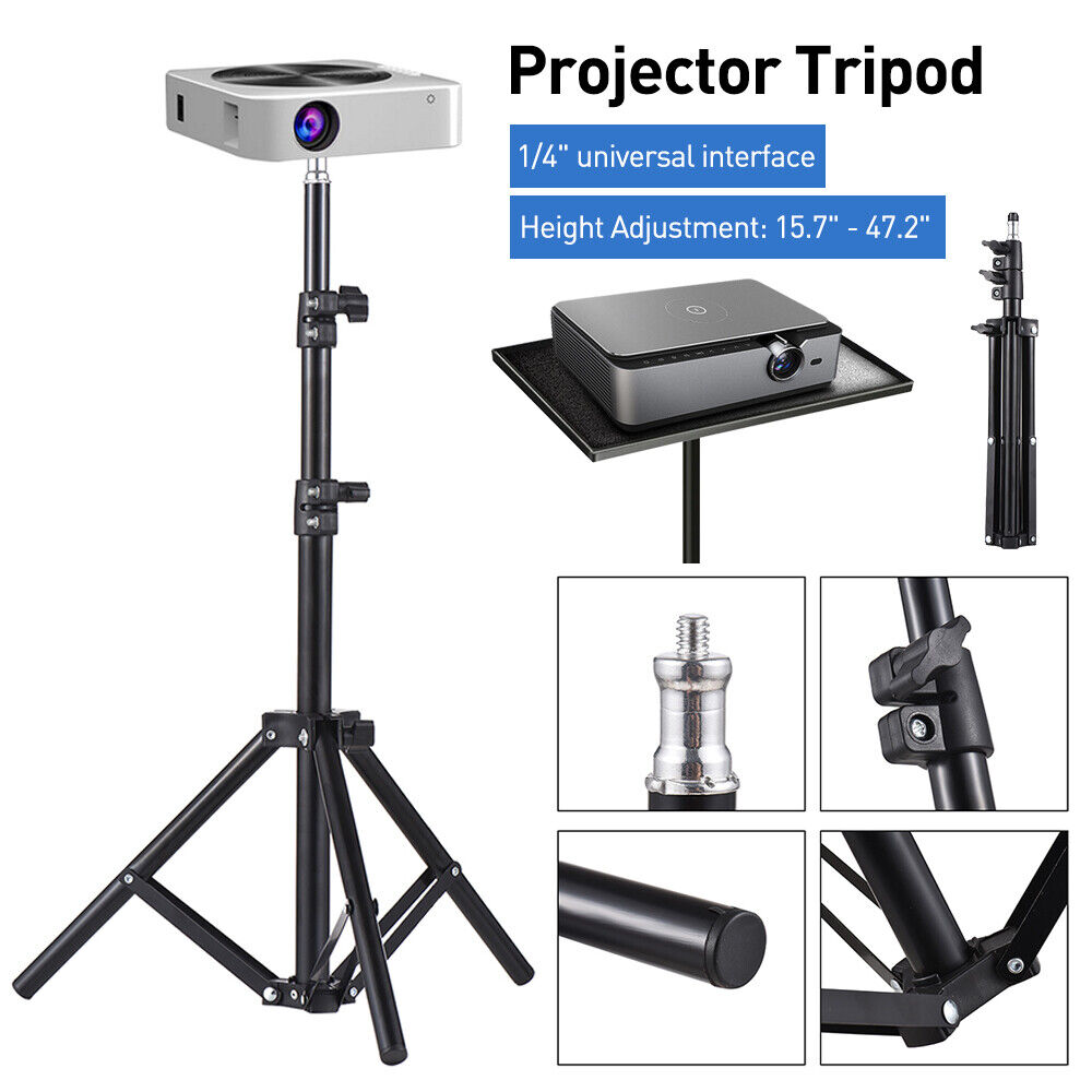Portable Adjustable Laptop Projector Stand Tripod with Tray