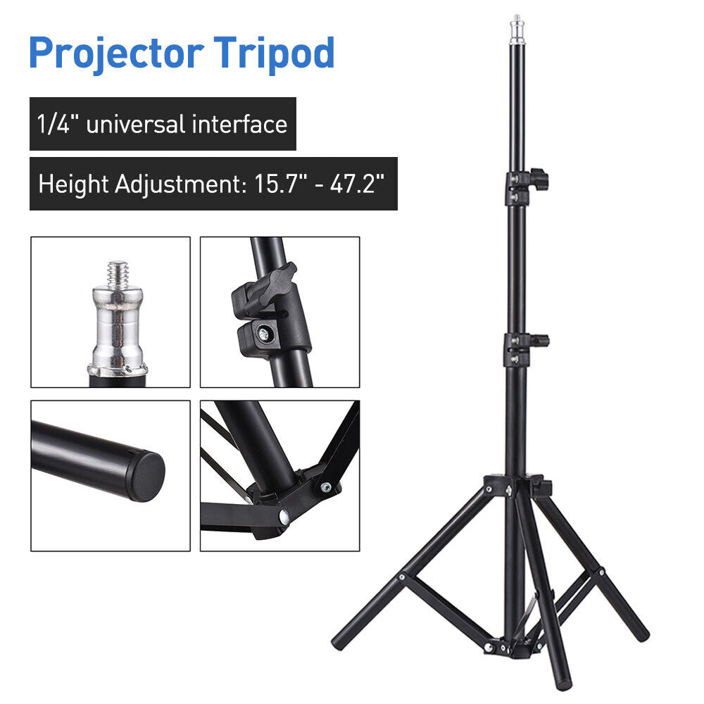 Portable Adjustable Laptop Projector Stand Tripod with Tray