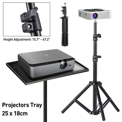 Portable Adjustable Laptop Projector Stand Tripod with Tray