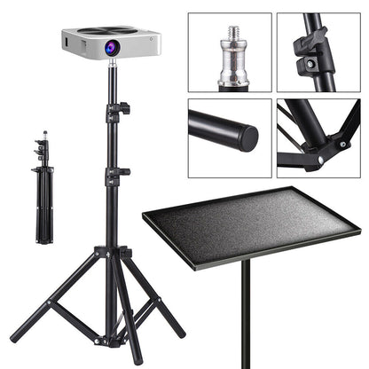 Portable Adjustable Laptop Projector Stand Tripod with Tray