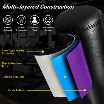 Punching Bag Stand for Adults & Kids - Boxing Training Speed Kick 175cm