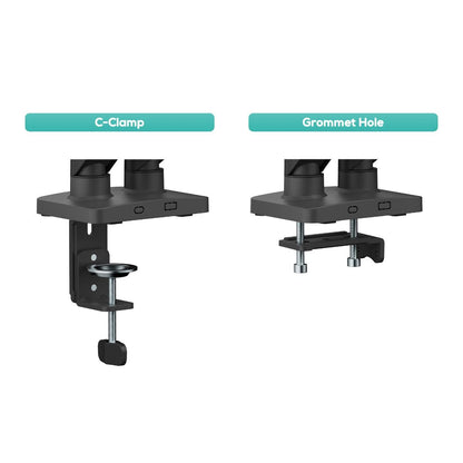 activiva Ergolife Dual-Screen Gas Spring Monitor Arm
