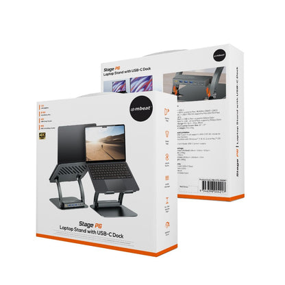 mbeat Stage P6 Laptop Stand with USB-C Dock