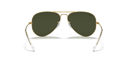 Aviator Classic Sunglasses in Gold and Green