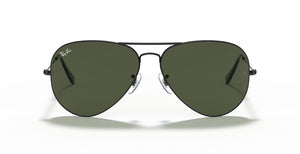 Aviator Large Metal II Sunglasses in Black and Green