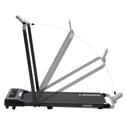 2HP 52cm Walking Pad Treadmill w/ Remote, Foldable Handrail, and Tablet Holder