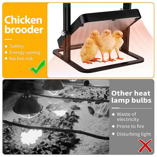 Chick Brooder Heating Plate Warmer Chicken Coop Brooding Heater Poultry Durable - Factory Direct Shop