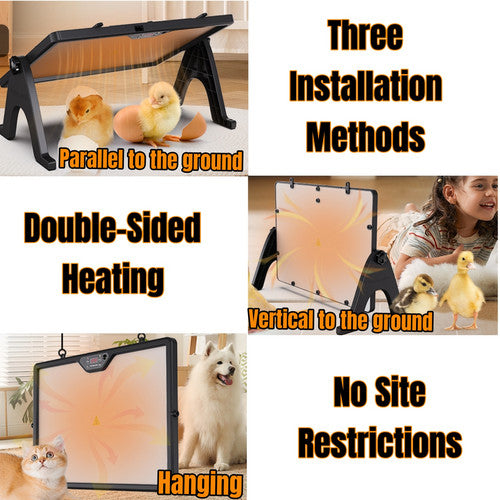 Adjustable Dual - Sided Heating Chicken Brooder Coop Heater Duck Poultry Warmer - Factory Direct Shop