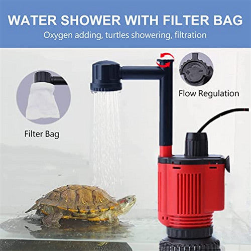 7 - in - 1 Aquarium Sand Washer Upgrade AU Plug / 15W 66LED RGBW Aluminum Shell Stand Light 40CM/28 - Button Control - Factory Direct Shop