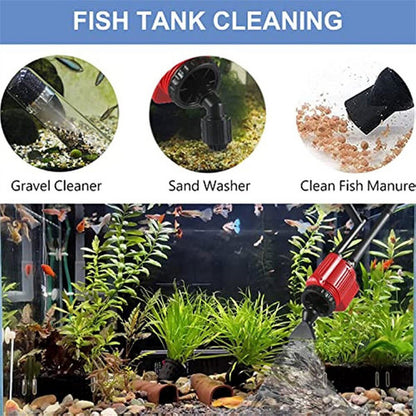 7 - in - 1 Aquarium Sand Washer Upgrade AU Plug / 15W 66LED RGBW Aluminum Shell Stand Light 40CM/28 - Button Control - Factory Direct Shop