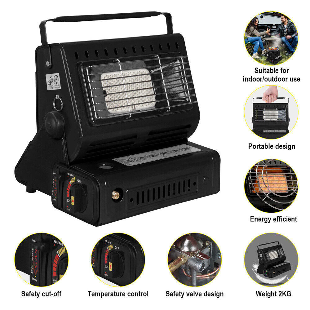 Portable Butane Gas Heater Cooker Camping Tent Outdoor Hiking Camper Survival AU - Factory Direct Shop