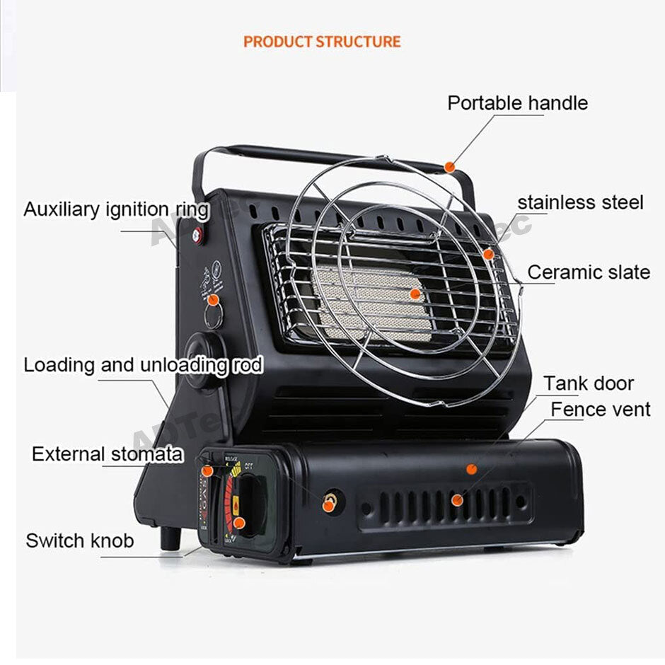Portable Butane Gas Heater Cooker Camping Tent Outdoor Hiking Camper Survival AU - Factory Direct Shop