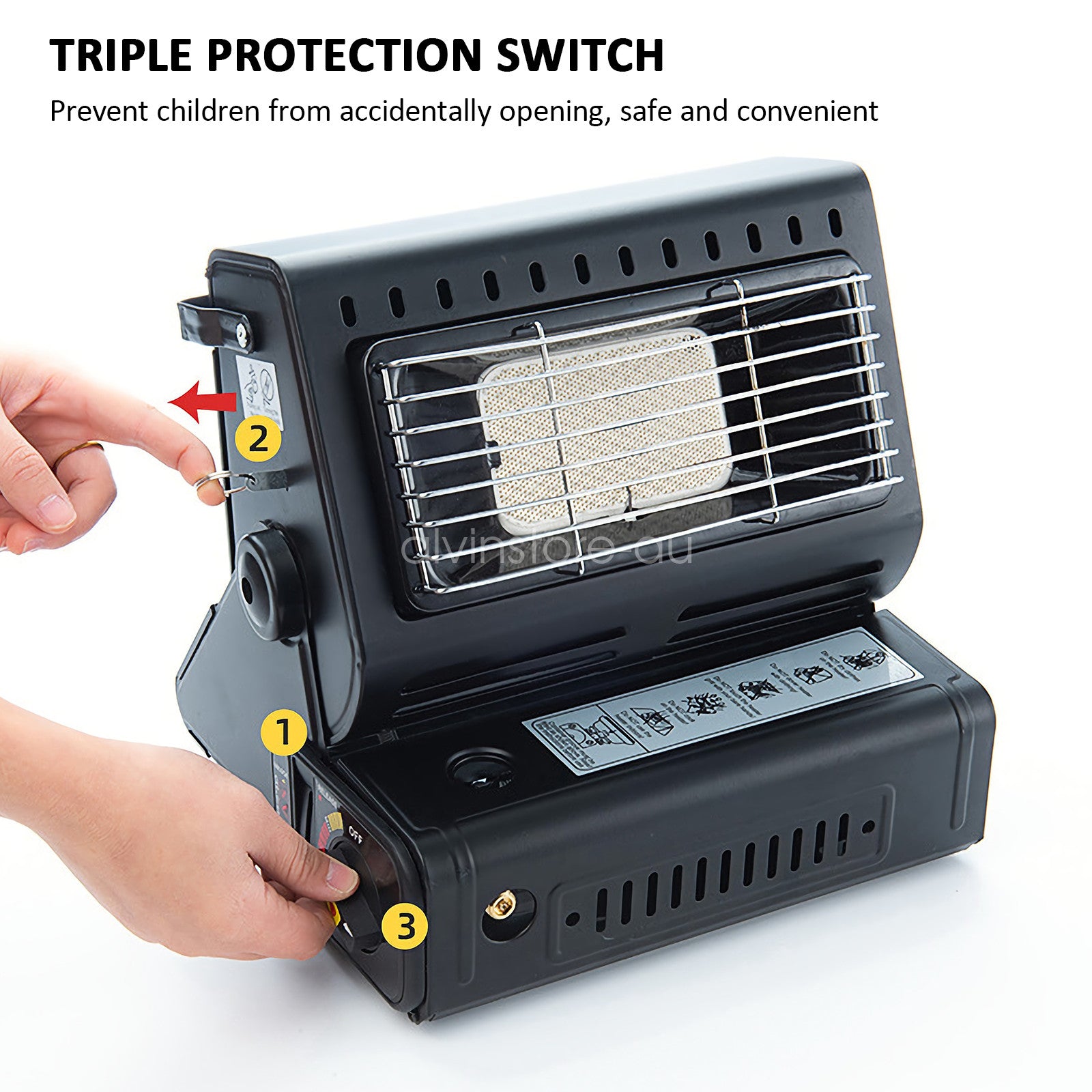 Portable Butane Gas Heater Cooker Camping Tent Outdoor Hiking Camper Survival AU - Factory Direct Shop