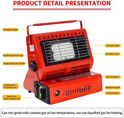 Portable Butane Gas Heater Cooker Camping Tent Outdoor Hiking Camper Survival AU - Factory Direct Shop