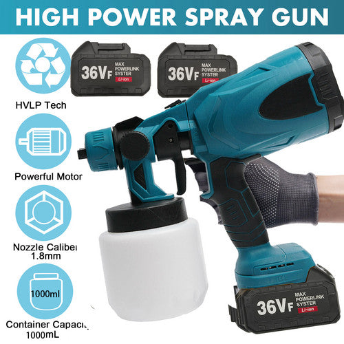 Cordless High Pressure Airless Spray Gun Paint Sprayer For Makita 18V Battery - Factory Direct Shop