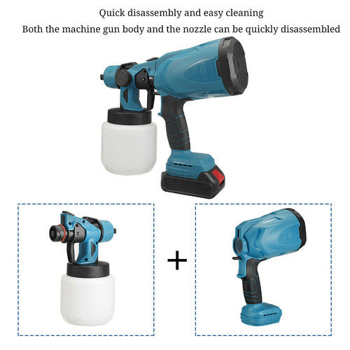 Cordless High Pressure Airless Spray Gun Paint Sprayer For Makita 18V Battery - Factory Direct Shop