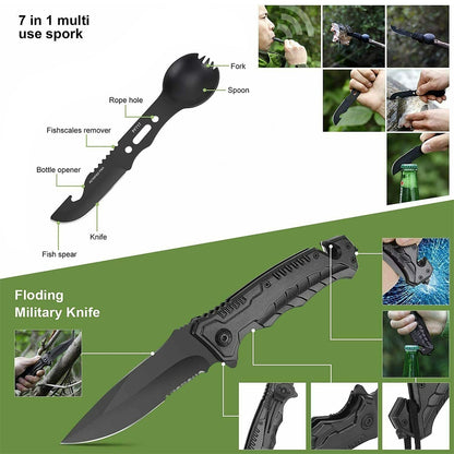 Survival Kit 32 in 1 Outdoor Sports Hiking Camping SOS Tool Equipment