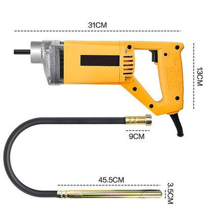1800W Portable Handheld Electric Concrete Cement Mixing Vibrator w/Flexible Hose