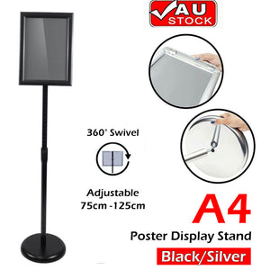 A4 Floor Poster Stand Foyer Pedestal Sign Holder Business Menu Display AU Stock - Factory Direct Shop