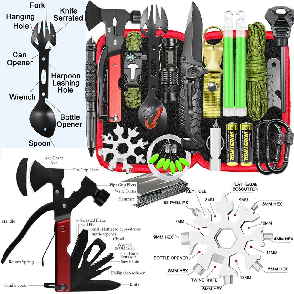 Survival Kit-32 In 1 Emergency Camping SOS &nbsp;Hiking