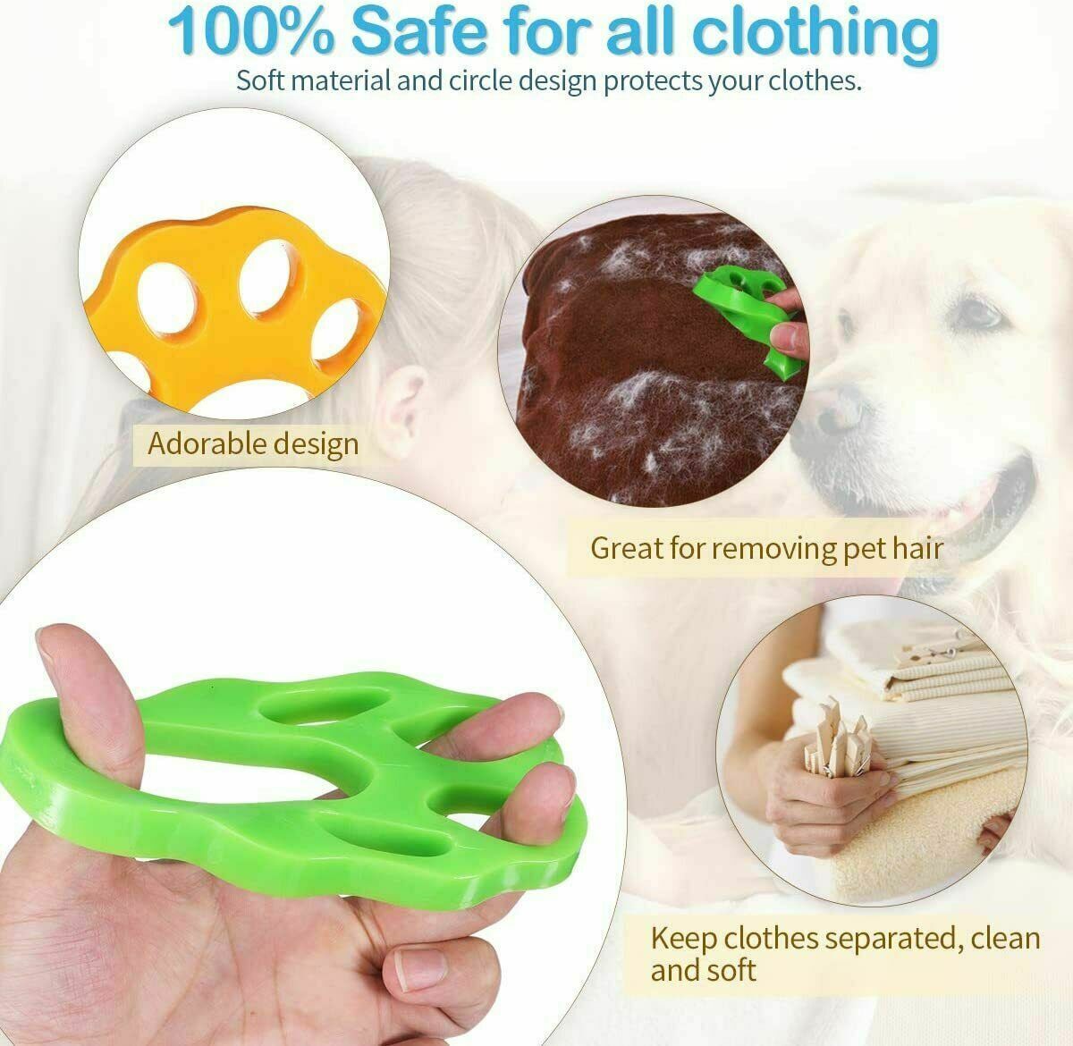2 Pcs Pet Hair Remover Floating Fur Catcher Laundry Lint Dog CAT Washing Machine - Factory Direct Shop