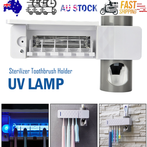 UV Lamp Sterilizer Toothbrush Holder Bathroom Automatic Toothpaste Health Clean - Factory Direct Shop