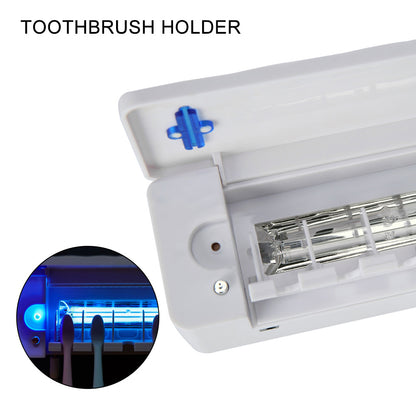 UV Lamp Sterilizer Toothbrush Holder Bathroom Automatic Toothpaste Health Clean - Factory Direct Shop