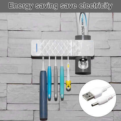 UV Lamp Sterilizer Toothbrush Holder Bathroom Automatic Toothpaste Health Clean - Factory Direct Shop