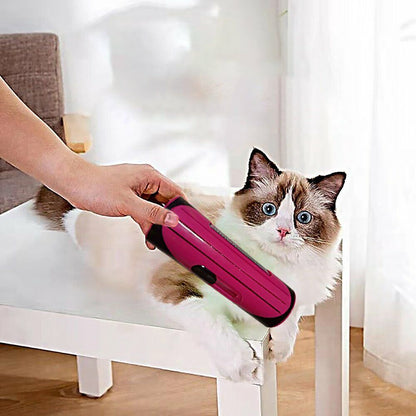 Pet Dog Cat Hair Fur Deshedding Shedding Trimmer Grooming Roll Comb Brush red - Factory Direct Shop