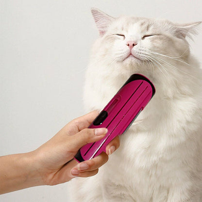 Pet Dog Cat Hair Fur Deshedding Shedding Trimmer Grooming Roll Comb Brush red - Factory Direct Shop