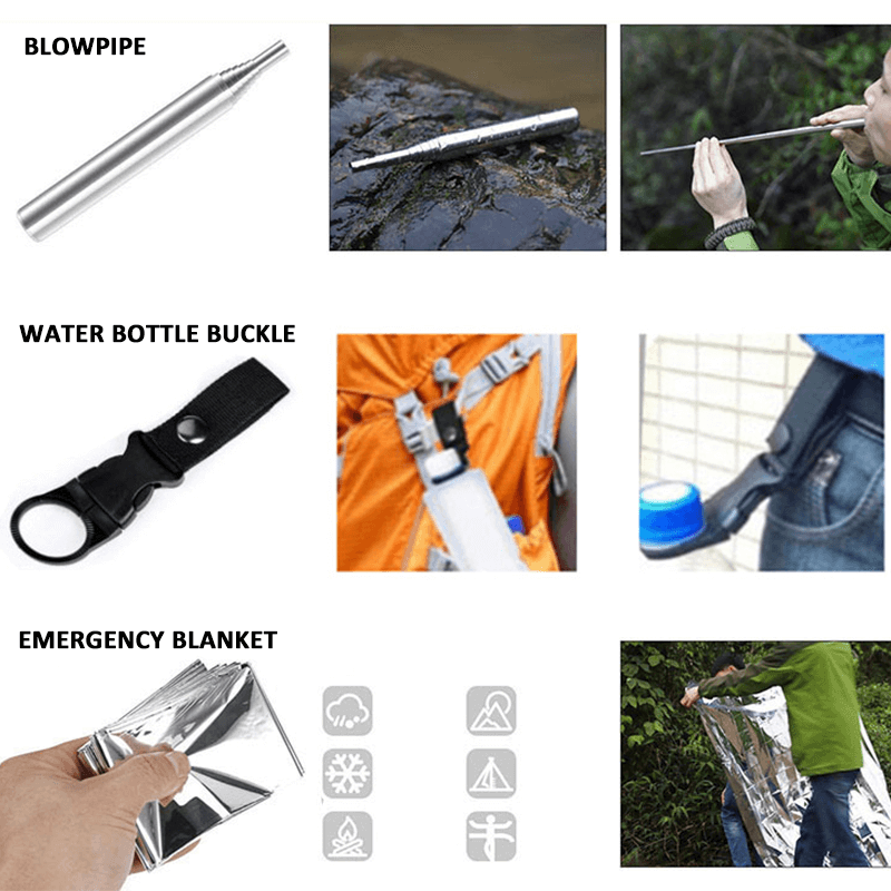 Survival Kit-16in1 SOS Outdoor Emergency Equipment