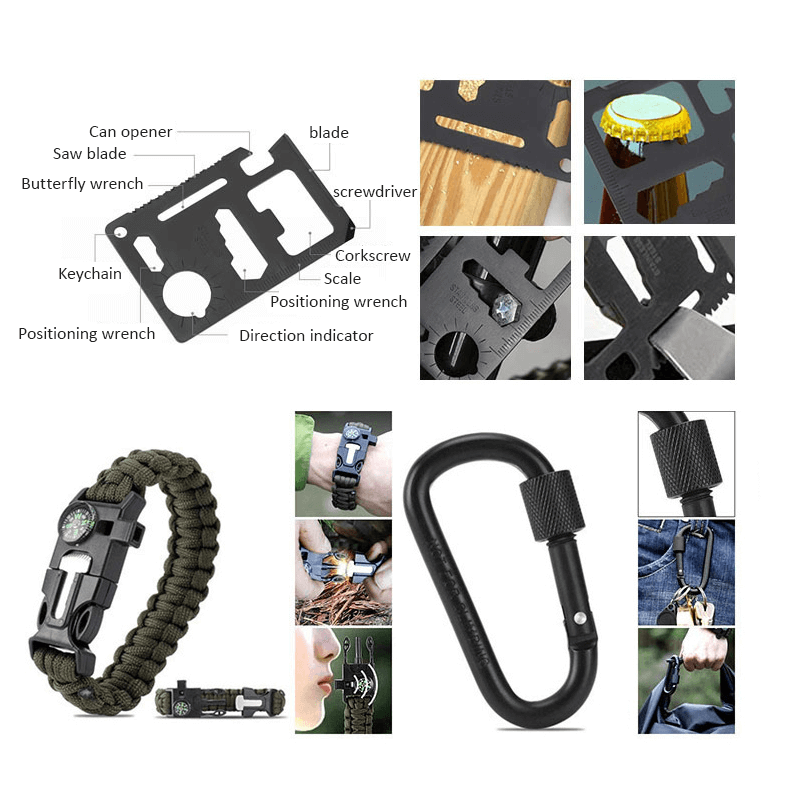 Survival Kit-16in1 SOS Outdoor Emergency Equipment