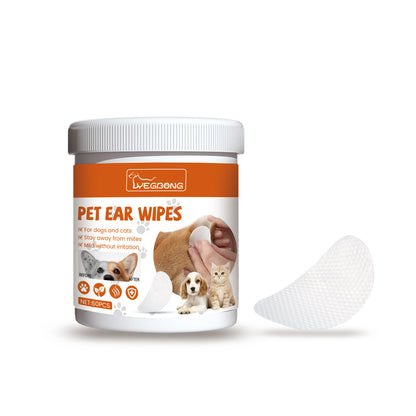 Yegbong Pet Ear Wipes, Pet Ear Cleaning Deodorizing Removing Mite And Earwax Cleaning Wipes - Factory Direct Shop