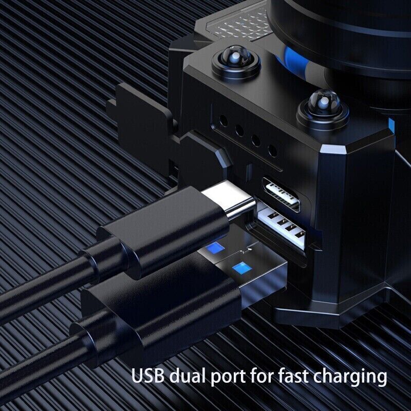 900000LM LED Headlamp Rechargeable Headlight Zoomable Head Torch Lamp Flashlight