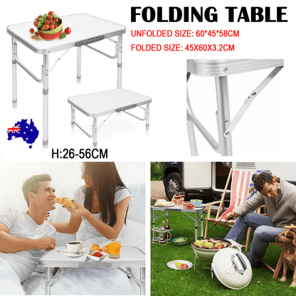 Outdoor Camping Folding Table Picnic Foldable Tables Aluminium Portable BBQ Desk - Factory Direct Shop